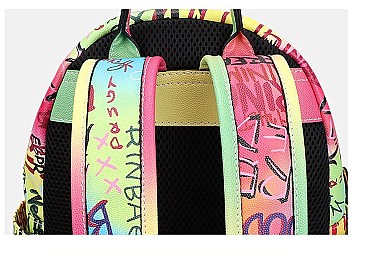 Medium Size Graffiti Backpack