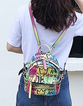 Medium Size Graffiti Backpack