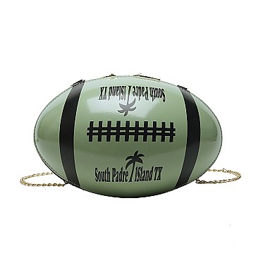 Novelty Football Crossbody Bag