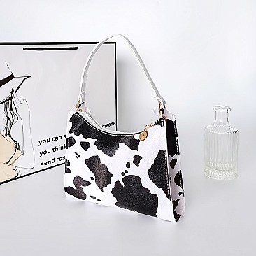 COW PRINT MINI SHOULDER HANDBAGS