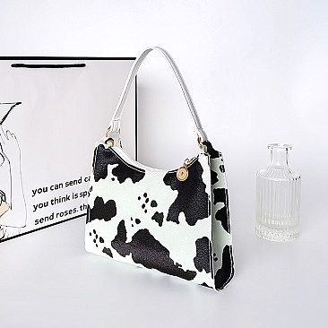 COW PRINT MINI SHOULDER HANDBAGS