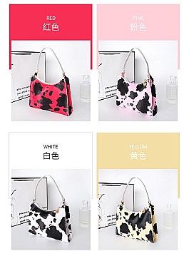 COW PRINT MINI SHOULDER HANDBAGS