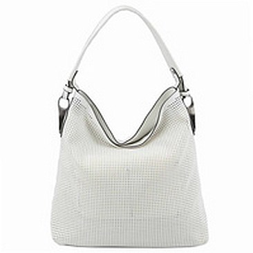 Laser Cut Printed Shoulder Bag Hobo