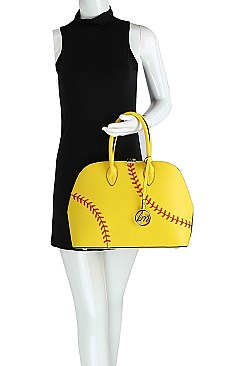 FASHIONABLE BASEBALL INSPIRED DESIGNER HANDBAG JYLHU-069