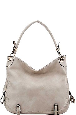 STYLISH EXPANDABLE SMOOTH PU LEATHER HOBO BAG JYLHU-096-1