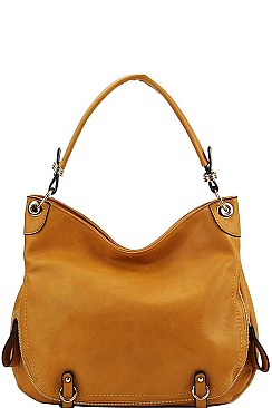 STYLISH EXPANDABLE SMOOTH PU LEATHER HOBO BAG JYLHU-096-1