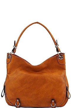 STYLISH EXPANDABLE SMOOTH PU LEATHER HOBO BAG JYLHU-096-1