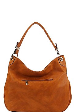 STYLISH EXPANDABLE SMOOTH PU LEATHER HOBO BAG JYLHU-096-1