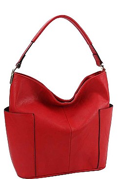 TRENDY TEXTURED PU LEATHER DESIGNER SATCHEL BAG JYLHU-127