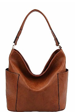 TRENDY TEXTURED PU LEATHER DESIGNER SATCHEL BAG JYLHU-127