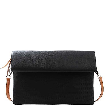 STYLISH TEXTURED PU LEATHER DESIGNER FASHION CROSSBODY CLUTCH JY-LHU-171
