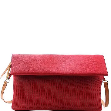 STYLISH TEXTURED PU LEATHER DESIGNER FASHION CROSSBODY CLUTCH JY-LHU-171
