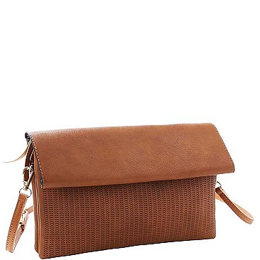 STYLISH TEXTURED PU LEATHER DESIGNER FASHION CROSSBODY CLUTCH JY-LHU-171