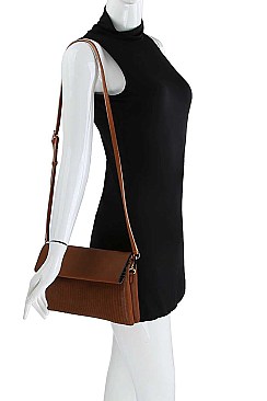 STYLISH TEXTURED PU LEATHER DESIGNER FASHION CROSSBODY CLUTCH JY-LHU-171