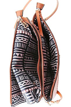 STYLISH TEXTURED PU LEATHER DESIGNER FASHION CROSSBODY CLUTCH JY-LHU-171