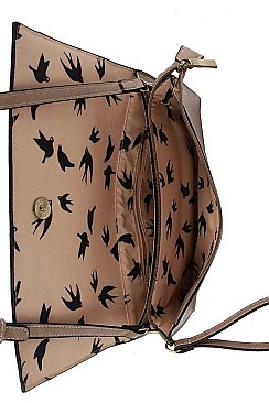 CHIC DESIGNER FASHION CLUTCH WITH TWO STRAPS JY-LHU-207