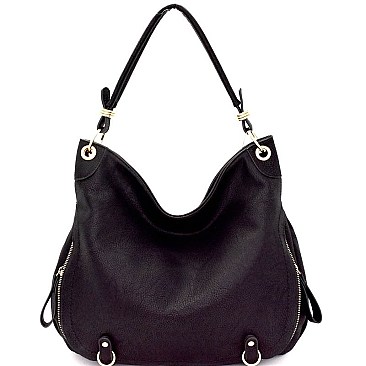 LHU096-LP Belt Detail Multi Pocket Hobo