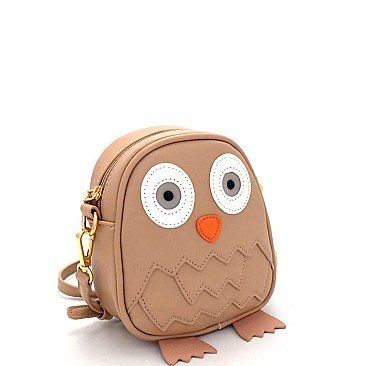 LHU115-LP Unique Owl Theme Novelty Cross Body