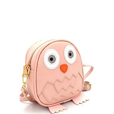 LHU115-LP Unique Owl Theme Novelty Cross Body