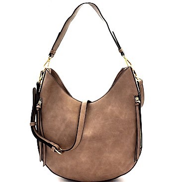 Hardware Accent Multi-Pocket 2-Way Hobo MH-LHU147