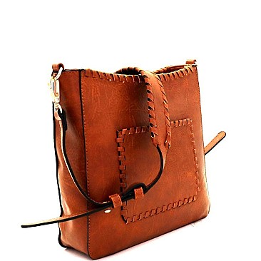 Whipstitched Bohemian Shoulder Bag  MH-LHU185