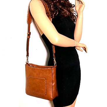 Whipstitched Bohemian Shoulder Bag  MH-LHU185