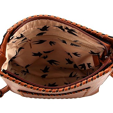 Whipstitched Bohemian Shoulder Bag  MH-LHU185