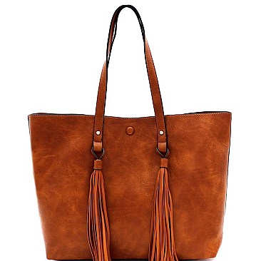 FRINGE TASSEL TOTE WALLET SET