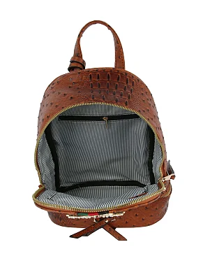 3-IN-1 Ostrich Bee Charm Backpack Wallet Set Coin Purse