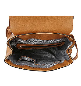 Fashion Flap Convertible Backpack