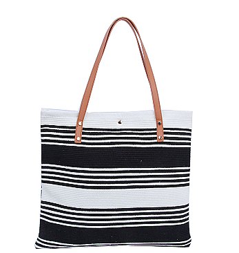 Aztec Tribal Canvas Shopper