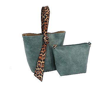 Leopard Bucket 2-in-1 Satchel