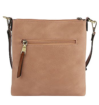 Fashion Zip Pocket Crossbody Bag