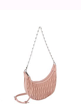 Chevron Quilted Crossbody Bag Hobo