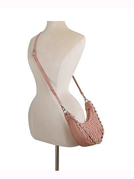 Chevron Quilted Crossbody Bag Hobo