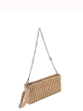 Chevron Quilted Crossbody Bag