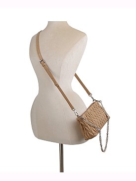 Chevron Quilted Crossbody Bag