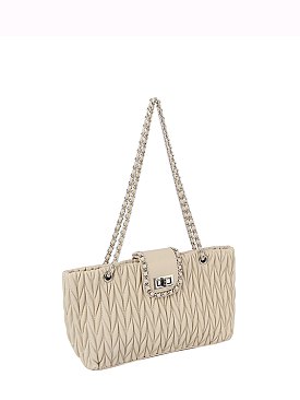 Chevron Quilted Classic Shoulder Bag