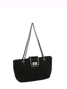 Chevron Quilted Classic Shoulder Bag