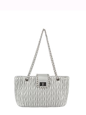 Chevron Quilted Classic Shoulder Bag
