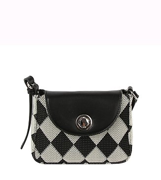Argyle Check Flap Crossbody Bag