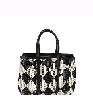 Argyle Check Tote Bag