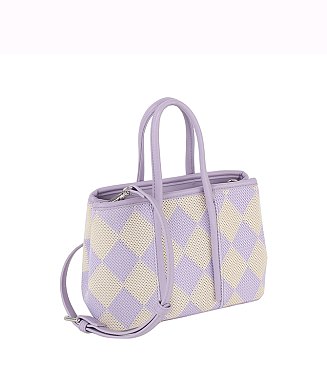 Argyle Check Tote Bag