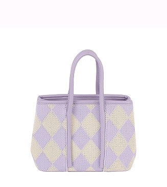 Argyle Check Tote Bag