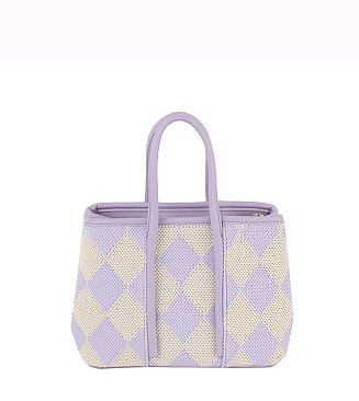 Argyle Check Tote Bag