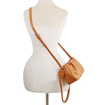 Fashion Braided Strap Crossbody Bag