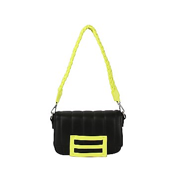 Candy Colorblock Flap Crossbody Bag