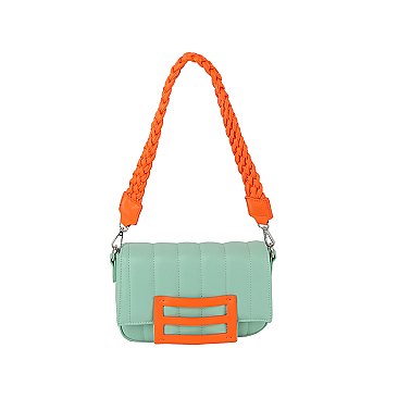 Candy Colorblock Flap Crossbody Bag