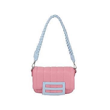 Candy Colorblock Flap Crossbody Bag