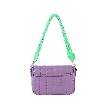 Candy Colorblock Flap Crossbody Bag